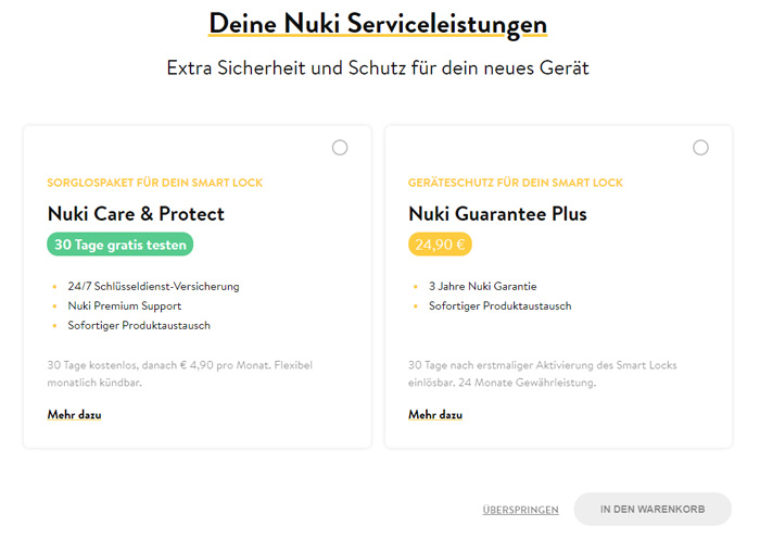 Extra Sicherheit und Schutz für dein Smart Lock: Nuki Care & Protect und Nuki Guarantee Plus