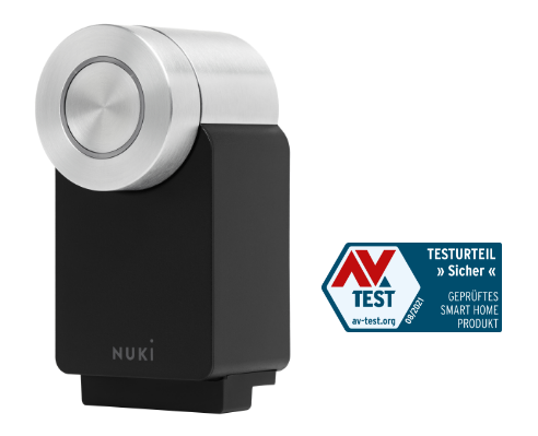 Elektronisches Türschloss von Nuki ist sicheres smart Home Produkt und Red Dot Award Gewinner