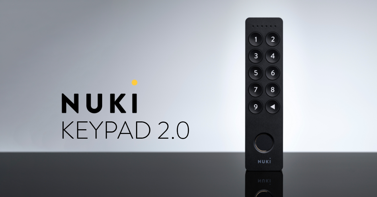 Nuki Keypad 2 Pro. Open the door with your fingerprint.